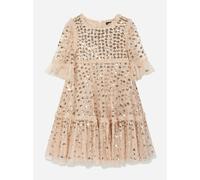 Needle & Thread Girls Raindrop Sequin Dress in Gold - Gold - 5 Yrs