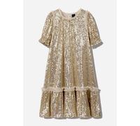 Needle & Thread Girls Sequin Starlight Dresss Pink - Pink - 8 Yrs