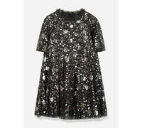 Needle & Thread Girls Shooting Stars Dress in Black - Black - 4 Yrs