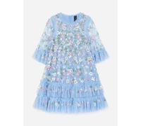 Needle & Thread Girls Tulle Sequin Bloom Dress in Blue - Blue - 3 Yrs