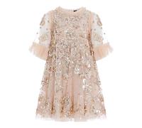 NEEDLE & THREAD KIDS sequin-embellished ruffled party dress - Pink 7 yrs