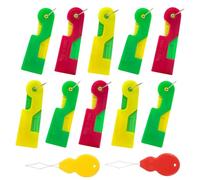 Needle Threader 10 PCS Needle Threaders Hand Sewing Efficient Automatic Needle Threader Sewing Needle Threader Comes with 2 Colorful Gourd Threaders Suitable for Hand Sewing DIY Craft
