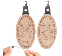 Needle Threader, Needle Threader, Brass Wire Hand Sewing, Pumpkin Shaped Needle, 2 x Needle Thread for Sewing, Easy to Use Quilt, Craft Tool for Mum, Grandpa, Husband, Grandma, Wife