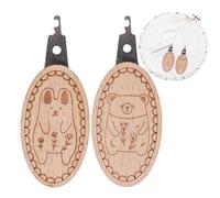 Needle Threader, Needle Threader, Brass Wire Hand Sewing, Pumpkin Shaped Needle, 2 x Needle Thread for Sewing, Easy to Use Quilt, Craft Tool for Mum, Grandpa, Husband, Grandma, Wife