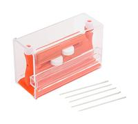 Needle Threader Plastic Double Hole Design Sewing Machine Insertion Tool (Orange)