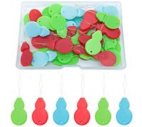 Needle Threaders,40 Pcs Gourd Shape Needle Threaders for Hand Sewing Plastic Easy Threader,Needle Threaders for Sewing Machine Embroidery Floss Sewing Needle Threader Tool with Clear Box