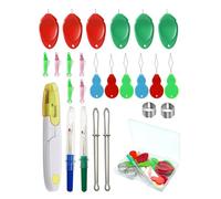 Needle Threaders for Hand Sewing,25 Pcs Needle Threaders Kit,Include Fish Type Easy Threader/Gourd Shaped Sewing Needle Threader/Thumb Shaped Threaders/Seam Rippers/Sewing Tweezers/Thimble/Scissor etc