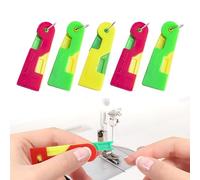 Needle Threaders Hand Sewing, 2025 Upgrade Automatic Threading Aid Needle Threader, Sewing Accessories Plastic DIY Needle Threader Tool, Needle Threader for Hand Sewing Machine (5PCS)