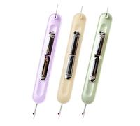 Needle Threaders Hand Sewing Plug-in 2 in 1 Needle Threader Seam Ripper Sewing Needle Threader Tool Seam Ripper Tool Unpicker Sewing Tool Seam Rippers for Sewing for Hand Sewing Knitting 3 Pcs