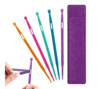 Needle Threaders - Hand Sewing Threader Tool, Anti Prick with Tweezers for Easy Yarn Stitching Embroidery Craft Tailoring Sewing Kit for Seniors Women Home DIY Craft Use