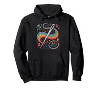 Needle Threading Fabric Close Up Minimalist Modern Pullover Hoodie