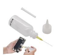 Needle Tip Dispenser - Fine Point Liquid Dropper Squeeze Tool, Reusable PVC Applicator | Alcohol Ink Fabric Project Soldering Art to Create Control Flow Bottle with Precision Cap for Quills