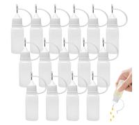 Needle Tip Glue Bottle,15PCS 10ml Precision Tip Applicator Bottles,Needle Bottle Applicators Liquid Dropper Filling Bottles for Hair Oil, Glue Shaker & DIY Crafts