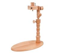Needle Tip Stand, Wooden Embroidery Frame Stand | Needle Tip Supplies Embroidery Hoop Rack, Swivel Needlework Stand Desk Clamp Metal Needle Tip Stand Portable Embroidery Hoop Holder Floor Embroidery