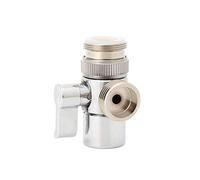 Needle Valve Home Bathroom Kitchen Basin Sink Faucet Brass Diverter Polished Chrome Water Tap Filter Valve Replacement Part
