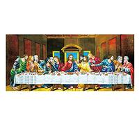 Needleart World Ladybug Embroidery Set The Last Supper, Cross Stitch Set Approx. 91 x 41 cm, Complete Set for Square Embroidery Plate, Craft Hobby for Adults and Children from 8 Years