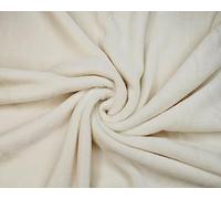 Needleberry Ivory Fleece Fabric - 3 Metre x 150cm - 100% Polyester - Soft, Durable Material for Sewing, Crafts, Quilting and Upholstery