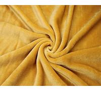 Needleberry Mustard Fleece Fabric - 1 Metre x 150cm - 100% Polyester - Soft, Durable Material for Sewing, Crafts, Quilting and Upholstery