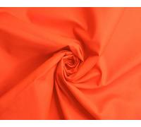 Needleberry Orange Polycotton Fabric - 1 Metre x 112cm - 80% Polyester 20% Cotton - Lightweight Durable Material for Sewing, Crafts & Dressmaking