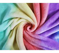 Needleberry Pastel Rainbow Fabric - 1 Metre x 150cm - 100% Polyester - Soft, Durable Material for Sewing, Crafts, Quilting and Upholstery