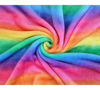 Needleberry Rainbow Stripe Fabric -5 Metre x 150cm - 100% Polyester - Soft, Durable Material for Sewing, Crafts, Quilting and Upholstery