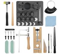 NEEDLENEST 3-in-1 DIY Jewellery Saw Bow Kit - Heavy Duty Ring Bender & Complete Ring Bending Tool Set