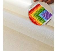 Needlepoint Canvas, 13-Mesh, 20" X 17", Beige Needlepoint Canvas Embroidery Blank Cloth