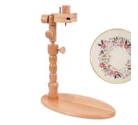 Needlepoint Holder - Embroidery Holders for Hand Work | Wooden Holder for Embroidery Frame,Adjustable Desk Clamp with Embroidery Hoop Holder, Knitting Supplies