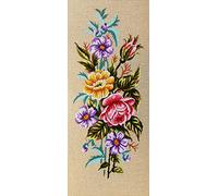 Needlepoint Painted Canvas Tapestry Gobelin - Flowers. 12"x24" 18.621 by Gobelinl