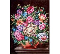 Needlepoint Painted Canvas Tapestry Gobelin - Flowers. 16"x20" 40.113 by GobelinL