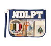Needlepoint Project Bag Sewing Gifts Embroidery Sewing Bag Craft Storage Organizer NDLPT Clear Zip Pouch Bag