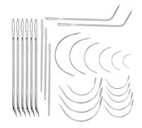 Needles for Sewing, Assorted Sizes Including 5cm, 6.35cm, 7.62cm, 6.5cm, 7.5cm, 26-Piece Set for Doll Making and Hand Stitching, Curved Needle Hand Sewing Needles