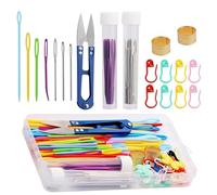Needles for Upholstery Work with Yarn, Needles for Embroidery Sewing and Darning - Set of Tools for Crafts and Weaving, for Knitting, Embroidery, Sewing Threading, Weaving Felt, Finishing Adults Women