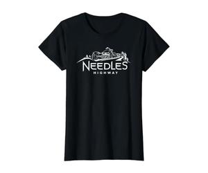 Needles Highway South Dakota Motorcycle Value Graphic T-Shirt, Women, Black, L
