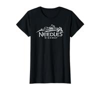 Needles Highway South Dakota Motorcycle Value Graphic T-Shirt, Women, Black, M