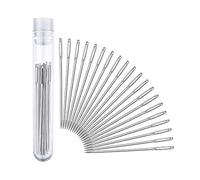 Needles with Large Eyes, 40 Pieces 2 Inch Sharp Point Needles Sewing Needles with Length 50mm Diameter 0.9mm Easy to Thread Prime