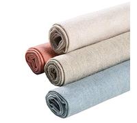 Needlework fabric, 4Pcs 4 Colors Natural Linen Solid Colored Embroidery Aida Cloth for Making Garment Craft, Needle Embroidery, 20 Inch Linen fabric