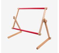Needlework Lap and Table Hands-Free Embroidery Stand with Adjustable Organic Beech Wood Frame for Cross Stitch and Needlework (30 × 48 cm)