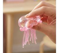 NeeDoh Calming Jellyfish Squishy Fidget, Sparkly Sensory Squeeze Ball Kids Autism, Soft TPR Tactile Animal with Tentacles, Focus Aid for ADHD Anxiety Relief Travel Nee Doh