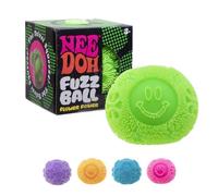 NeeDoh Fuzz Ball Flower Power - Fuzzy Fidget Toy For Kids, Nee Doh Stress Balls, Squishy Fidgets, Squidgy Sensory Toys For Anxiety, Children’s Gifts, Safe & Non-Toxic Dough Texture, Age 3 Year Olds +