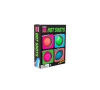 Teenie NeeDoh Hot Shots | Schylling Sports Themed Fidget Toy Set | Mini Basketball & Football Stress Balls for Kids & Adults | Tactile Sensory Squeeze Toys | Assorted 4 Pack Gift Sets for 3+ Year Olds