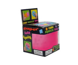 Needoh Nice Cube - Nee Doh Ice Cube Stress Relief Fidget Toys - Sensory Hand Exercise Stress Balls for Autism Anxiety Relief - Squishy Color Doh Cube Squeeze Toys for Kids Adults, 1PCS