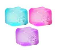 Schylling Needoh Nice Cube Sensory Toy with a Super Solid Squish - Always Returns to its Square Shape - Ages 3 and Up - 3 Pack Assorted Colors (Nice Cube, 3, Pack)