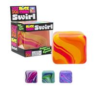 NeeDoh Nice Cube Swirl - Squishy Fidget Toy For Kids, Nee Doh Stress Balls, Sensory Fidgets, Anxiety Relief Squidgy Toys, Children’s Gifts, Safe & Non-Toxic Dough Texture, Age 3 Year Olds +