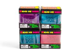 NeeDoh Nice Ice Baby - Small Squishy Cube Fidget Toy For Kids, Nee Doh Stress Balls, Sensory Fidgets, Squidgy Toys For Anxiety Relief, Safe Non-Toxic Gel Texture, Age 3 Year Olds +