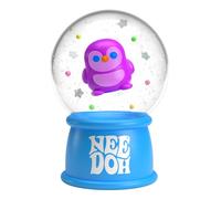 NeeDoh Schylling Snow Globes - Festive Christmas Fidgets, Nee Doh Squishy Stress Balls, Sensory Toys, Small Stocking Gifts For Kids, Safe Non-Toxic Dough Material