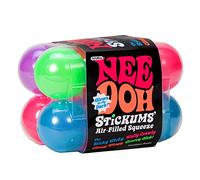 NeeDoh Schylling Stickums Air-Filled Stress Balls (12pk) - Mini Glow In The Dark Stress Toys with a Safe Sticky Skin, NeeDohball Fidget Toy to De Stress & Relieve Anxiety