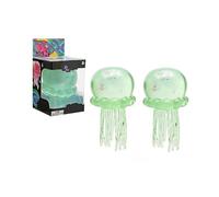 NeeDoh Sparkle Jellyfish Tactile Toy, Squishy Sensory Fidget Ball for Kids Autism, Soft TPR Squeeze Animal with Tentacles, Calming Focus Aid for ADHD Relief Travel School Nee Doh