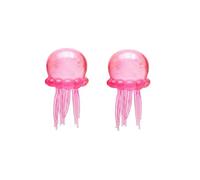 NeeDoh Wiggly Glitter Jellyfish Toy, Pink TPR Squishy Fidget Squeeze Ball, Soft Material for Tension Relief, Portable Calming Animal Toy Adults Kids Travel Nee Doh