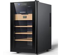 NEEDONE 300 Count Cabinet with Heating and Cooling Electric Temperature Control System, Made with Spanish Cedar Wood Shelves & Drawer with Hygrometer, LED Lighting, Gift for Men